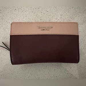 Kate Spade Pink and Maroon Wallet